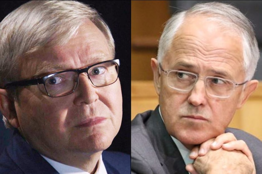 Kevin Rudd and Malcolm Turnbull