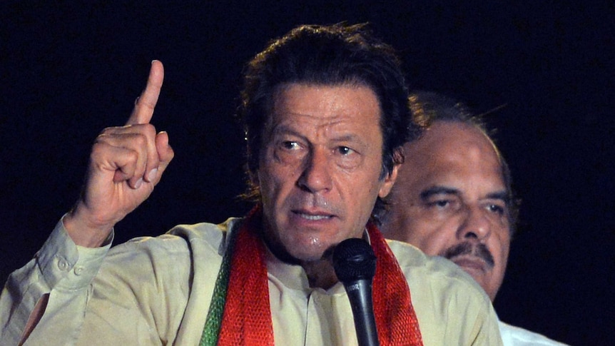 Imran Khan addresses supporters