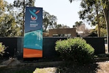 Tall sign out the front of a school entrance reading Greater Shepparton College Wanganui Campus