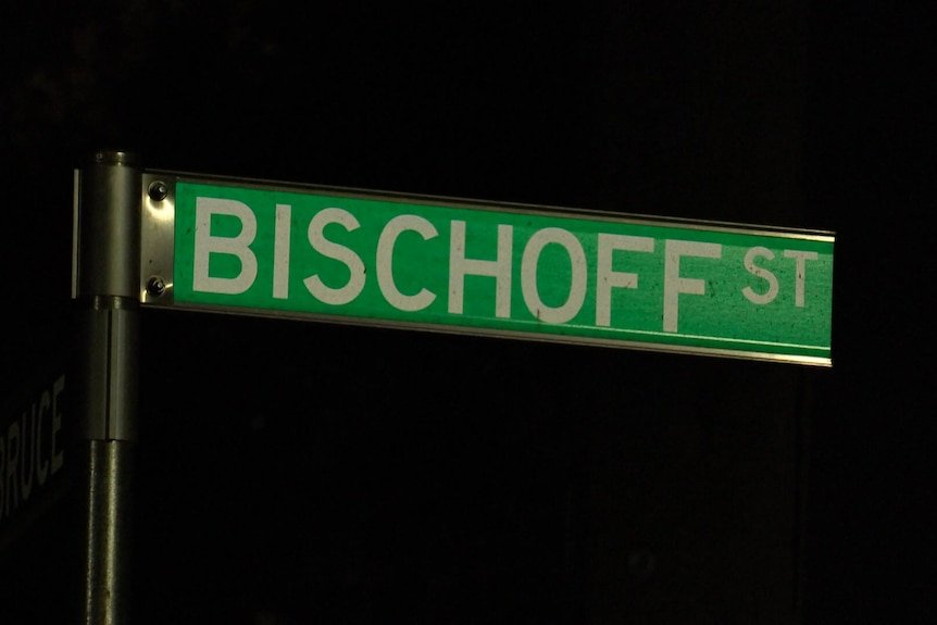 A street sign.