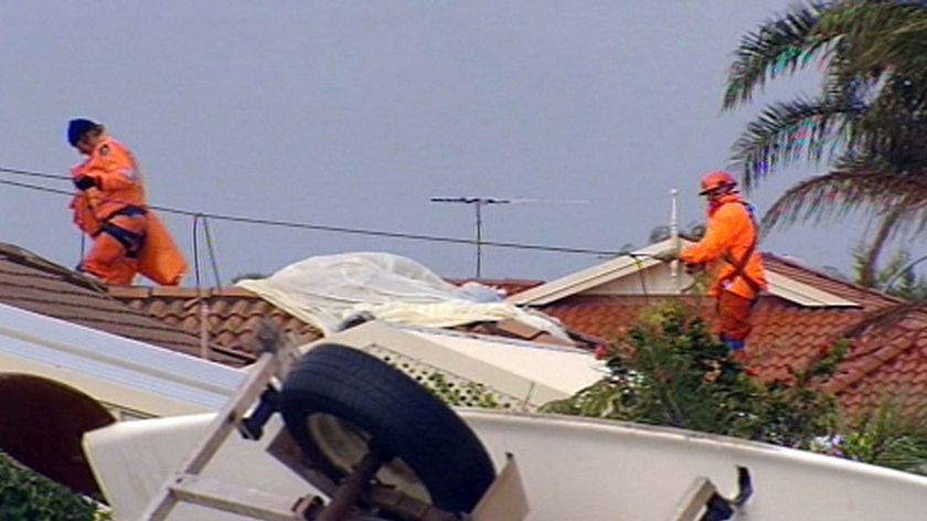 SES men on roof WA (file photo)