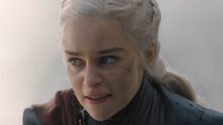 Emilia Clarke in Game of Thrones penultimate episode (2011)