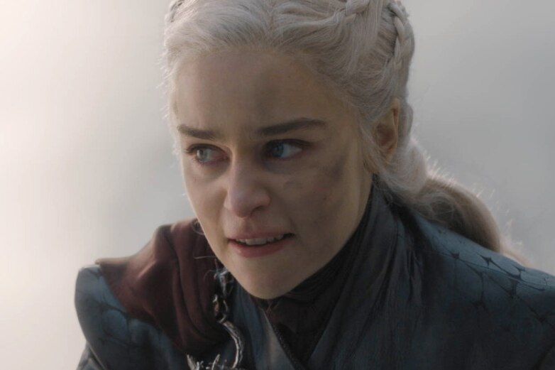Emilia Clarke in Game of Thrones penultimate episode (2011)