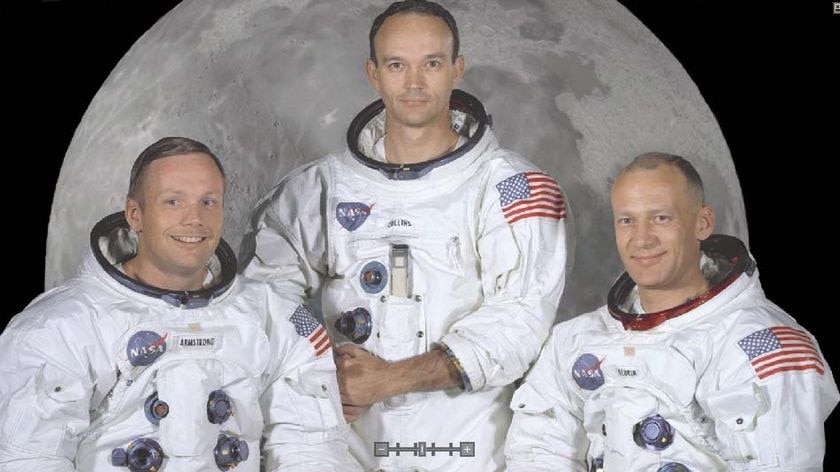The prime crew of the Apollo 11 lunar landing mission.