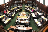 Tasmanian Parliament House Of Assembly view from public gallery, Hobart 21 November, 2018.