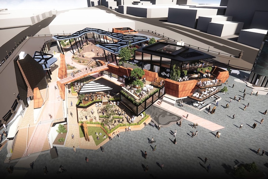 A concept image of a future development in Yagan Square