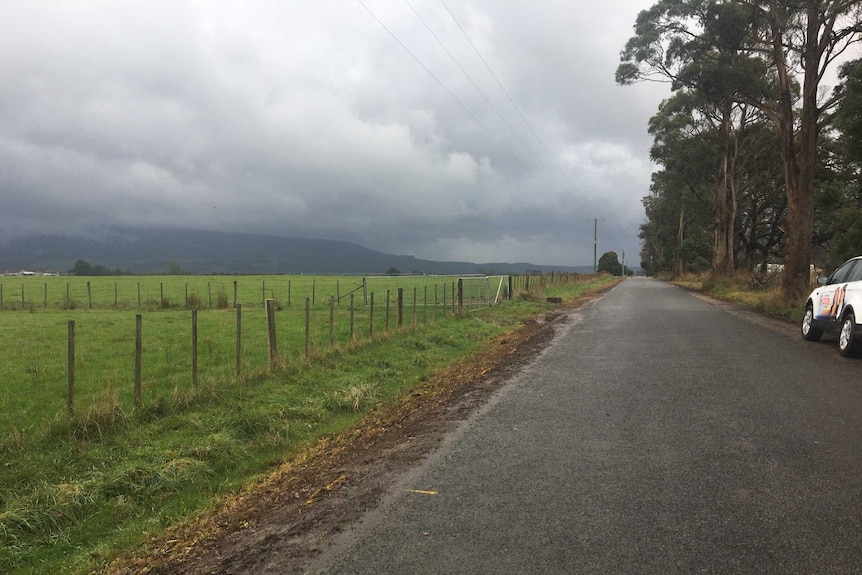 Site of fatal crash at Meander in northern Tasmania