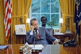 Richard Nixon on the phone Oval Office 1972