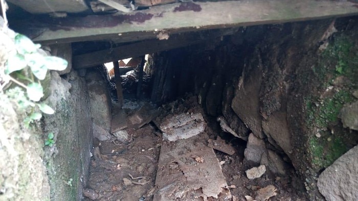 A sewer underneath Tangerang prison which was used as an escape route out of prison.