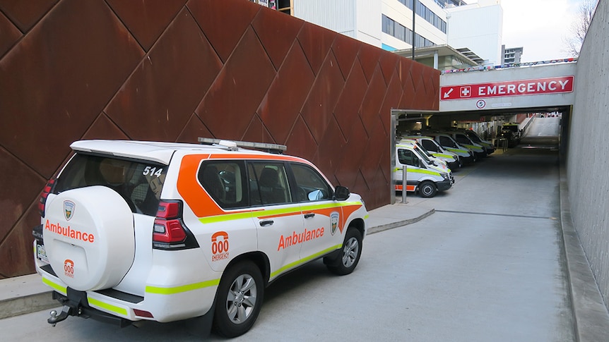 Ambulances ramped at Royal Hobart Hospital