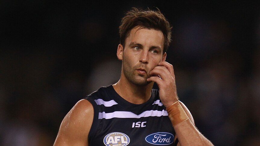 Geelong's Jimmy Bartel will miss two matches for striking Gold Coast's Trent McKenzie.