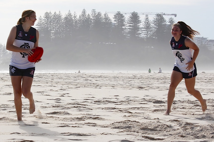 Coolangatta Bluebirds players aiming for the AFL big time