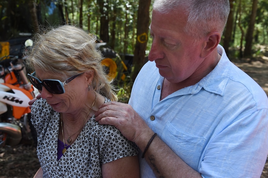 Mark and Faye Leveson at search site