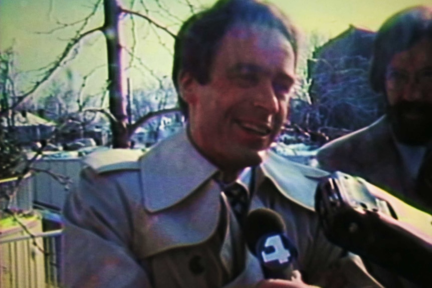 Ted Bundy speaks to a reporter in the 70s.