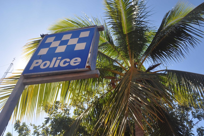 Sign of the Maningrida Police Station.