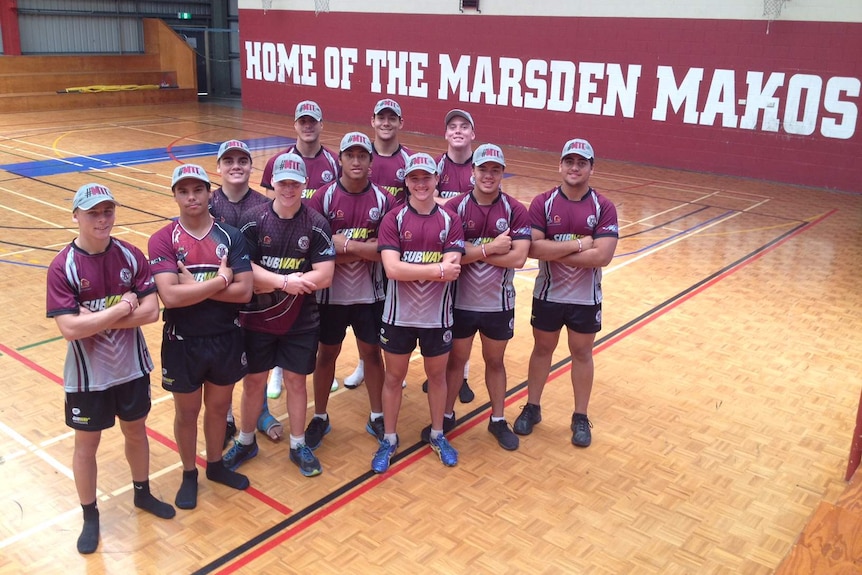 Marsden State High's elite rugby league squad.