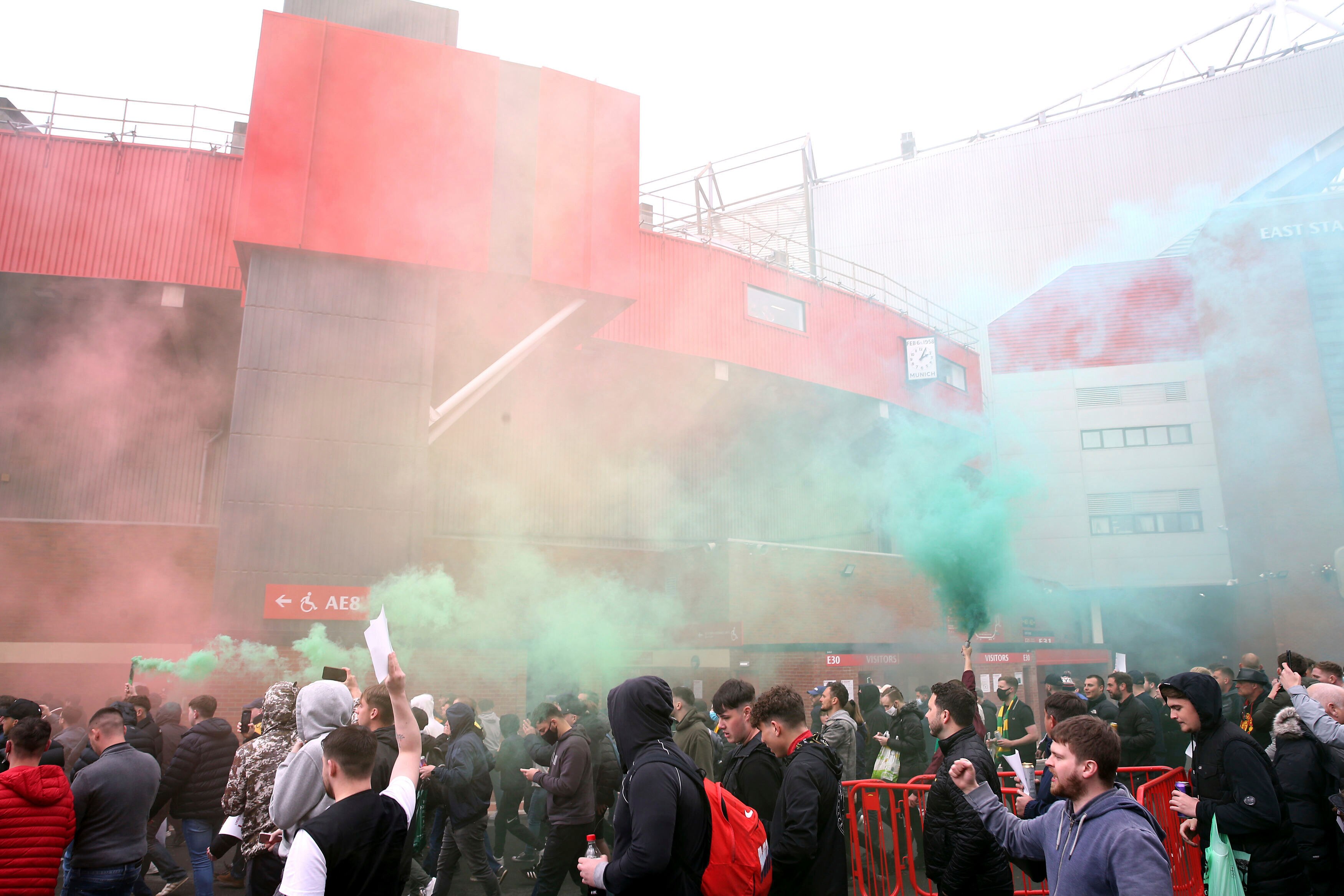 Manchester United fans storm Old Trafford in protest ...