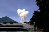 Smoke from an explosion near the African Union peacekeeping base in Mogadishu