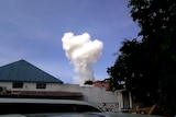 Smoke from an explosion near the African Union peacekeeping base in Mogadishu