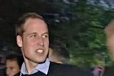 Prince William waves to fans