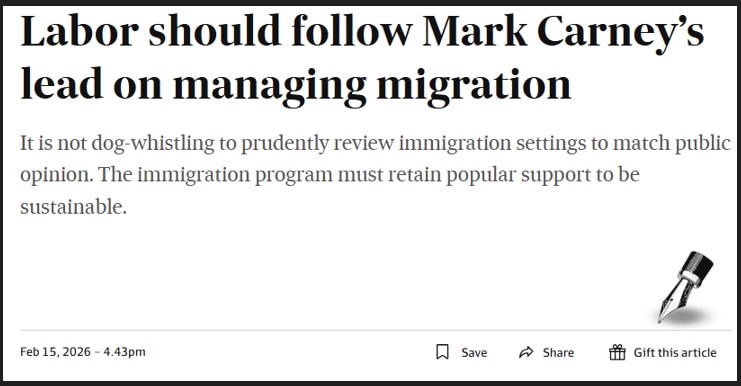 AFR editorial on immigration 2026