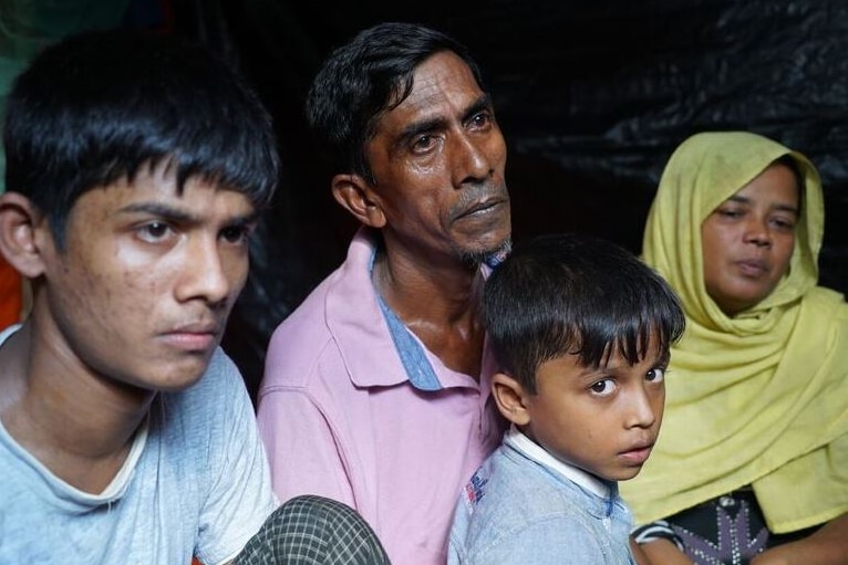 Bodhi Alam with wife Noor Shafah and two of their sons.