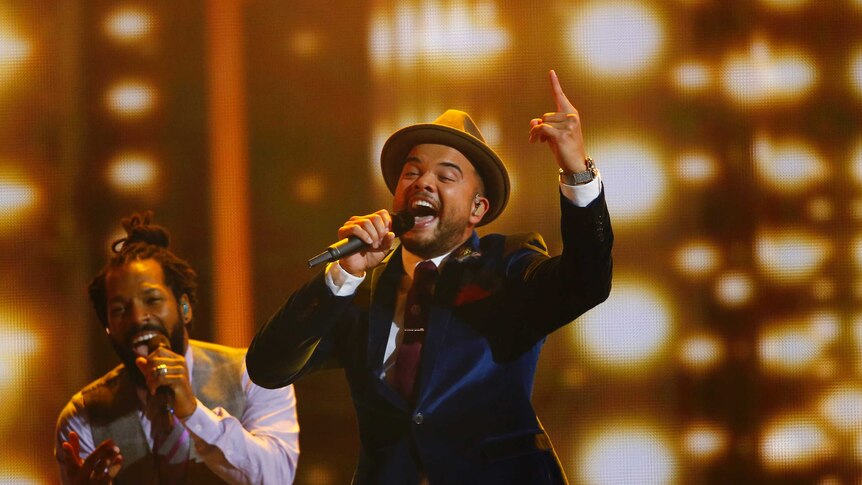 Guy Sebastian performing at Eurovision 2015
