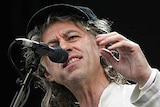 Live 8 organiser Bob Geldof addresses the crowd in London.