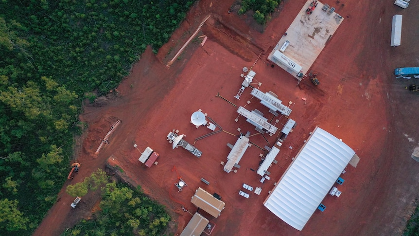 An aerial view of the Arnhem Land launch site.