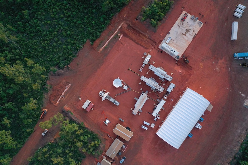 An aerial view of the Arnhem Land launch site.