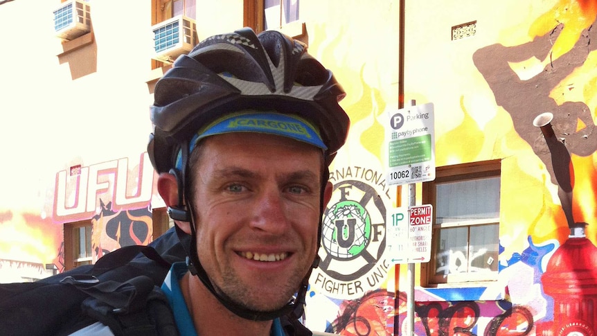 Melbourne bike courier Blane Muntz