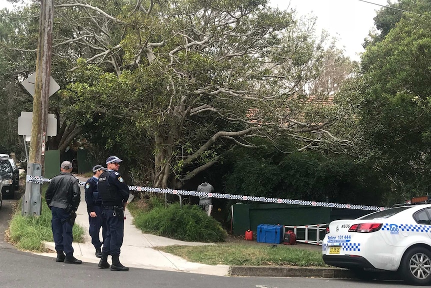 Police outside Greenwich home
