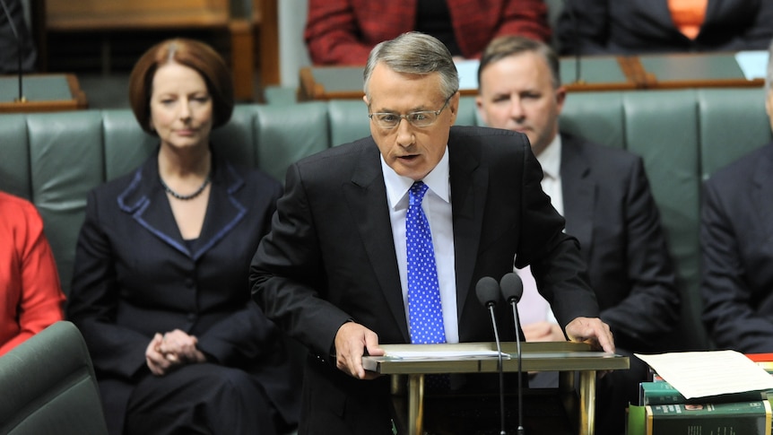 Federal treasurer Wayne swan delivers his fifth budget.