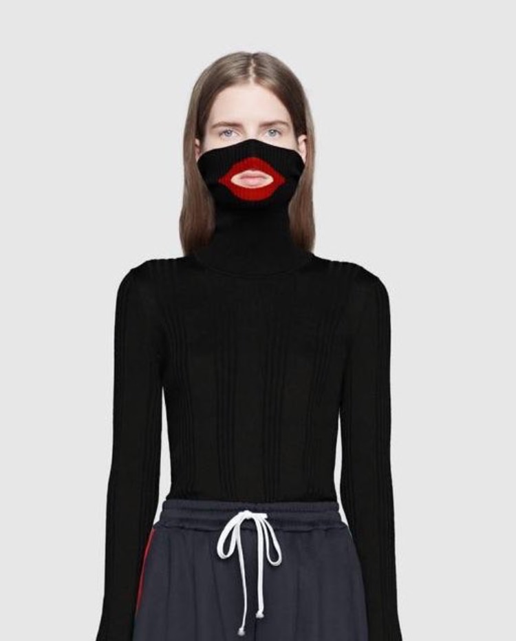 gucci black turtleneck sweater