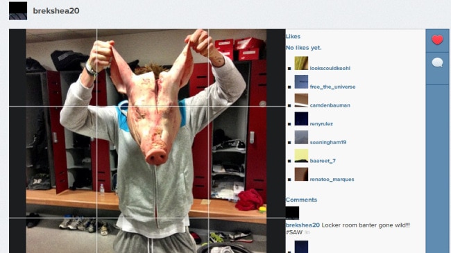 Brek Shea reveals pig head prank on Instagram