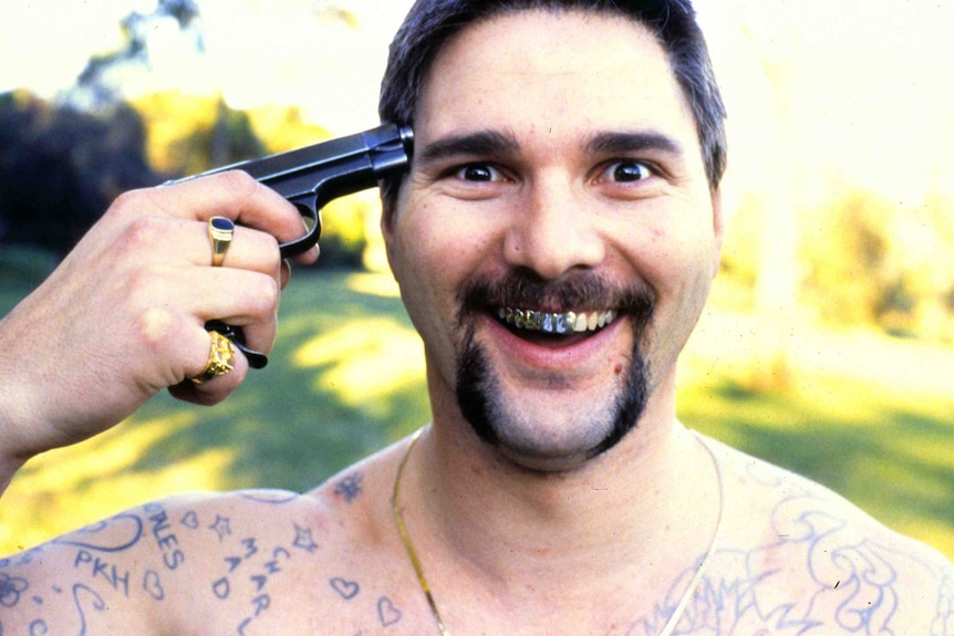 Eric Bana as Mark 'Chopper' Read in the 2000 film Chopper