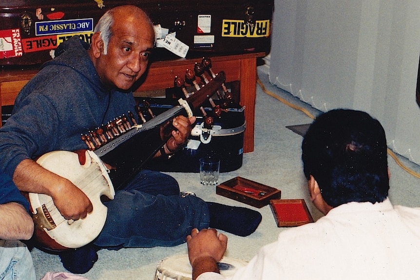 Ashok Roy playing Sarod in 1994