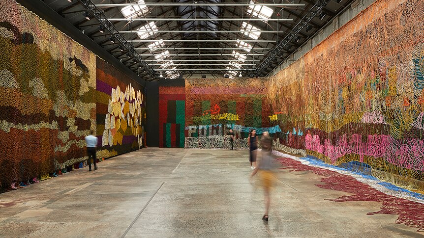 Colour photo of large-scale installation