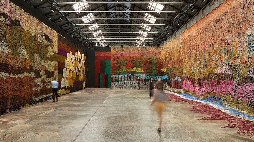 Colour photo of large-scale installation