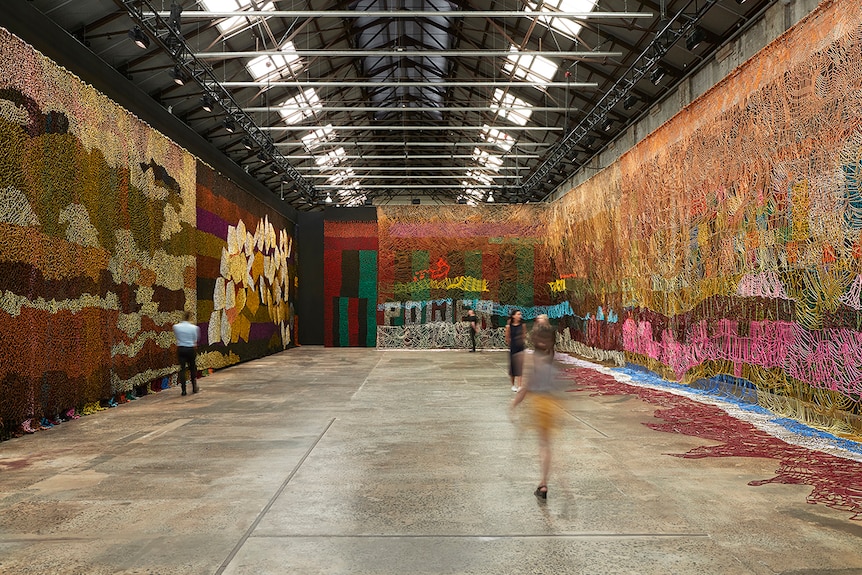 Colour photo of large-scale installation