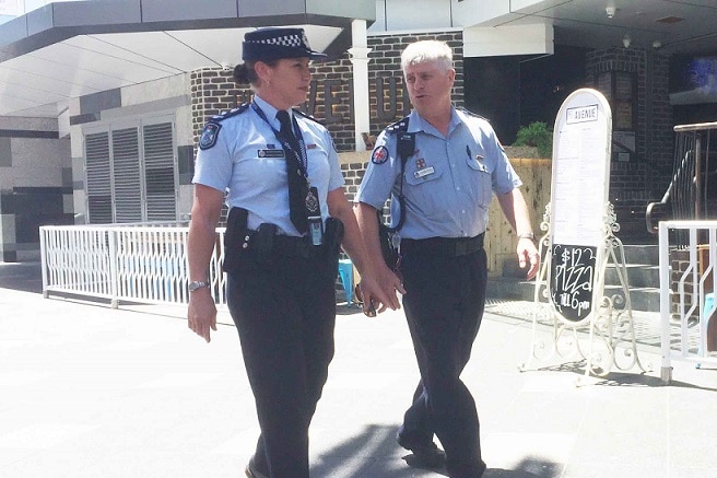 Superintendent Stenner and Inspector Burns in Surfers Paradise