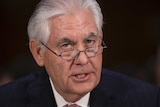 Rex Tillerson at his confirmation hearing.