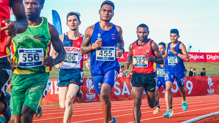 Athletic long Honiara Pacific Games hem start (2023 Pacific Games FB)