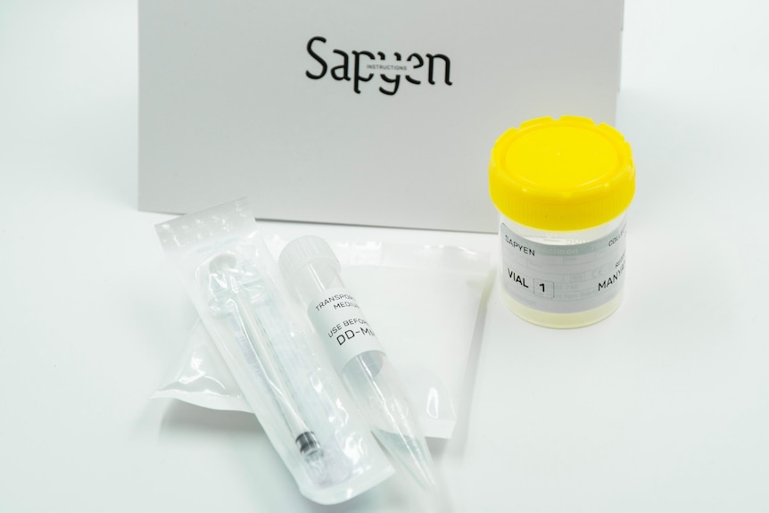 A sperm testing kit. 
