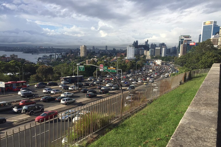 The traffic tailback from the Sydney Harbour Bridge crash lasted several hours
