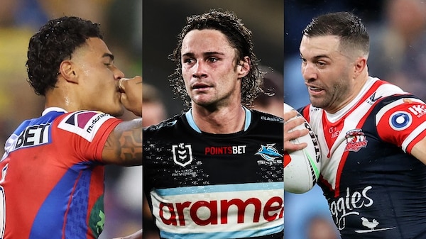 A composite picture of Will Pryce, Nicho Hynes and James Tedesco