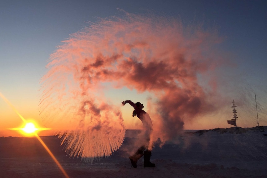 Dr Rachel Hawker makes snow from water