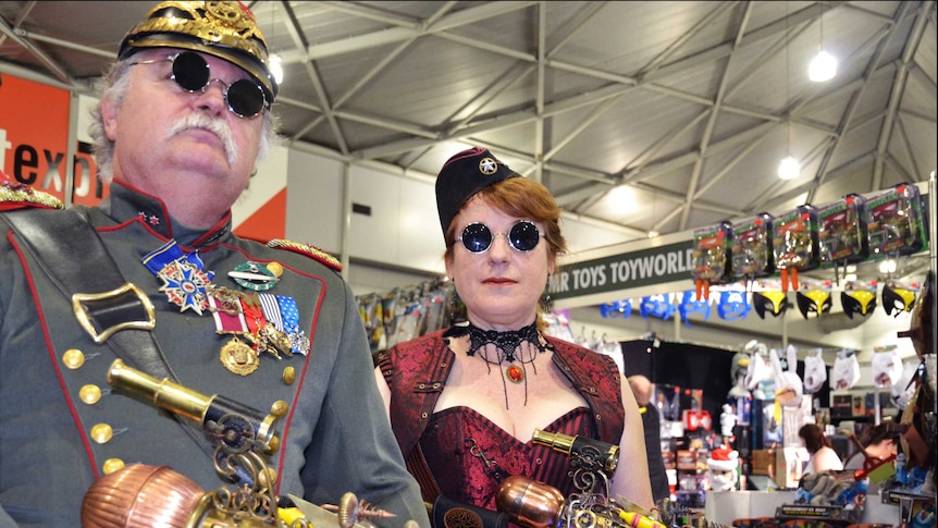 Steampunk couple at Oz Comic-Con