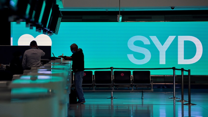 Travel counter at Sydney Airport