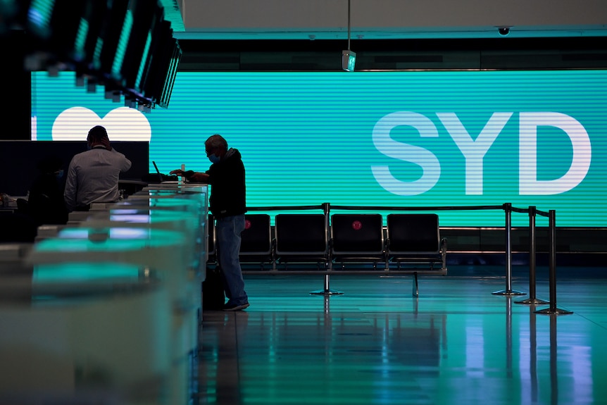 Travel counter at Sydney Airport